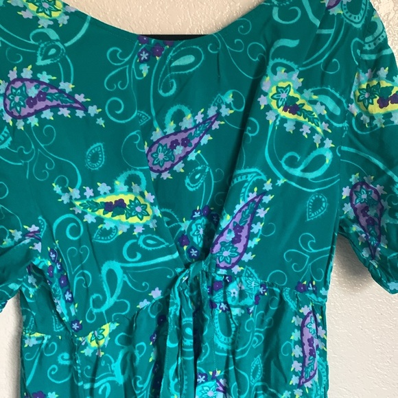 Vintage Diane Von Furstenberg Color Authority Floral Paisley Maxi Sun Dress M/L - Picture 3 of 6